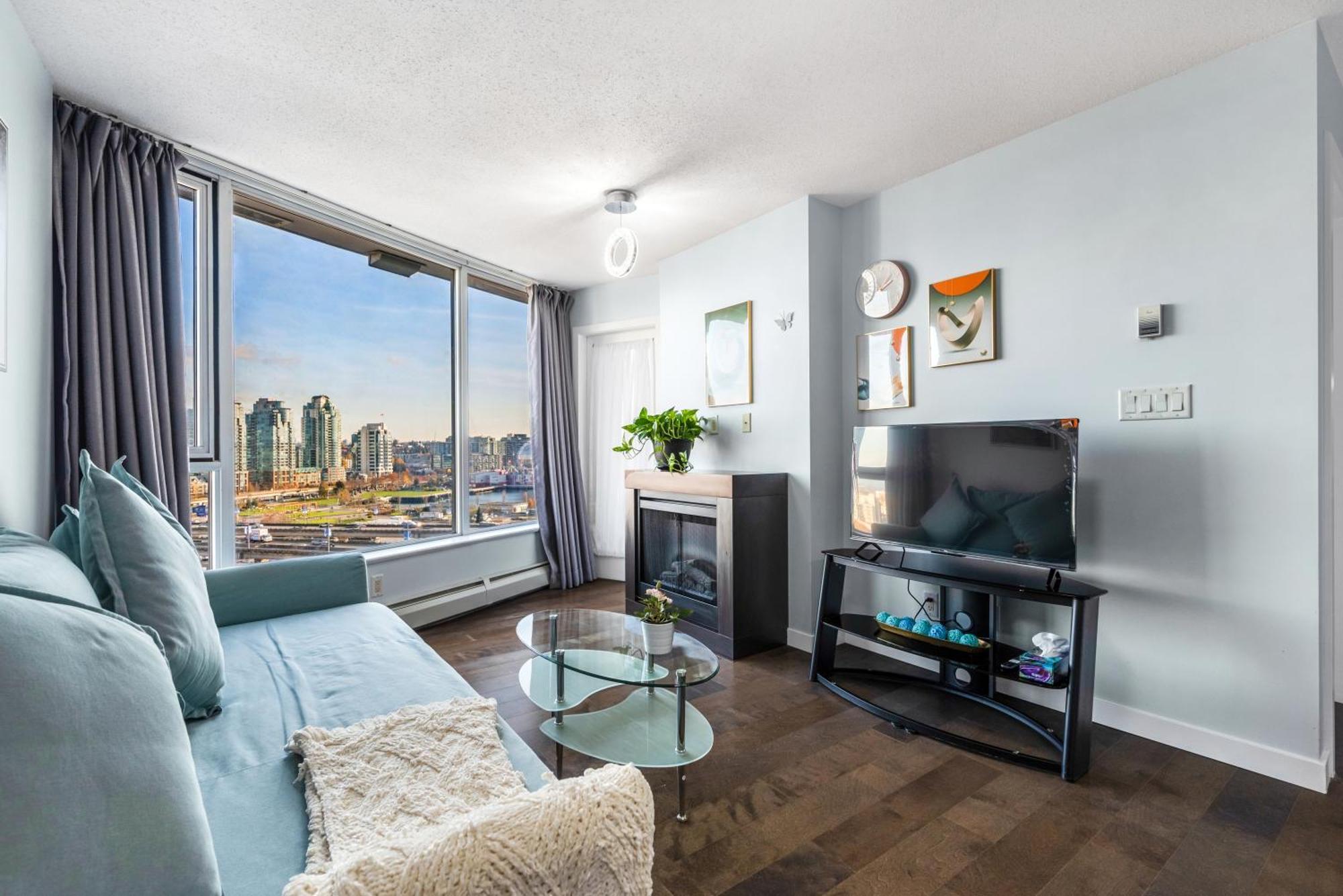 Downtown 1 Bedroom Water View Condo Vancouver Exteriör bild